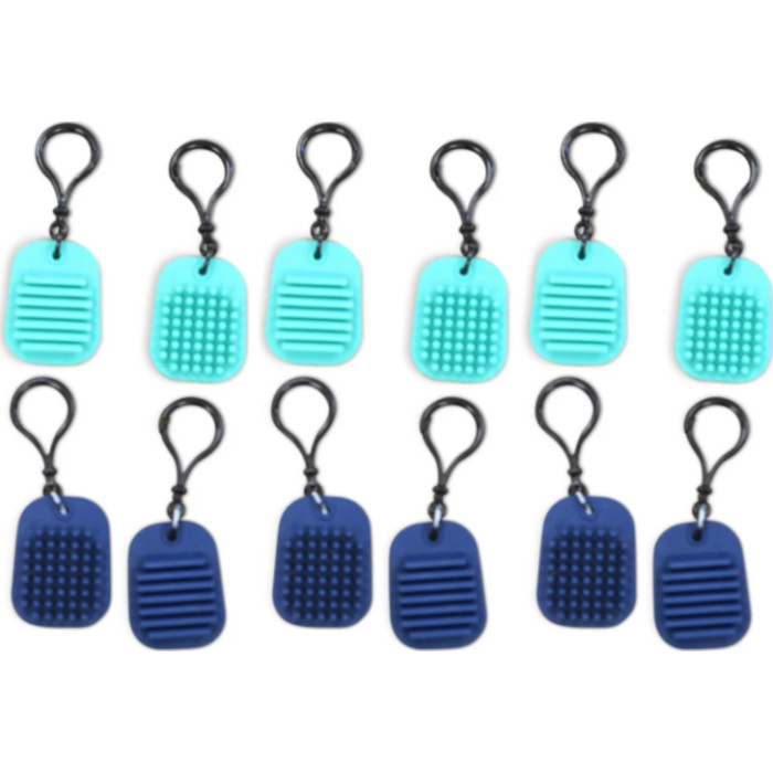 Calming Clips Fidget Toy Keychain, Pack of 12