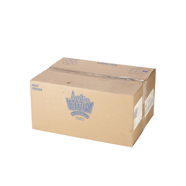 AUSTIN BLUES(r) Pecanwood Smoked Whole Rib Tips, 20 lb . C1RA - Front Right Closed Case (Hi Res)