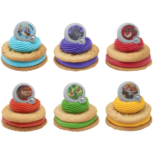 DreamWorks How to Train Your Dragon Dragon Shield Cupcake Rings