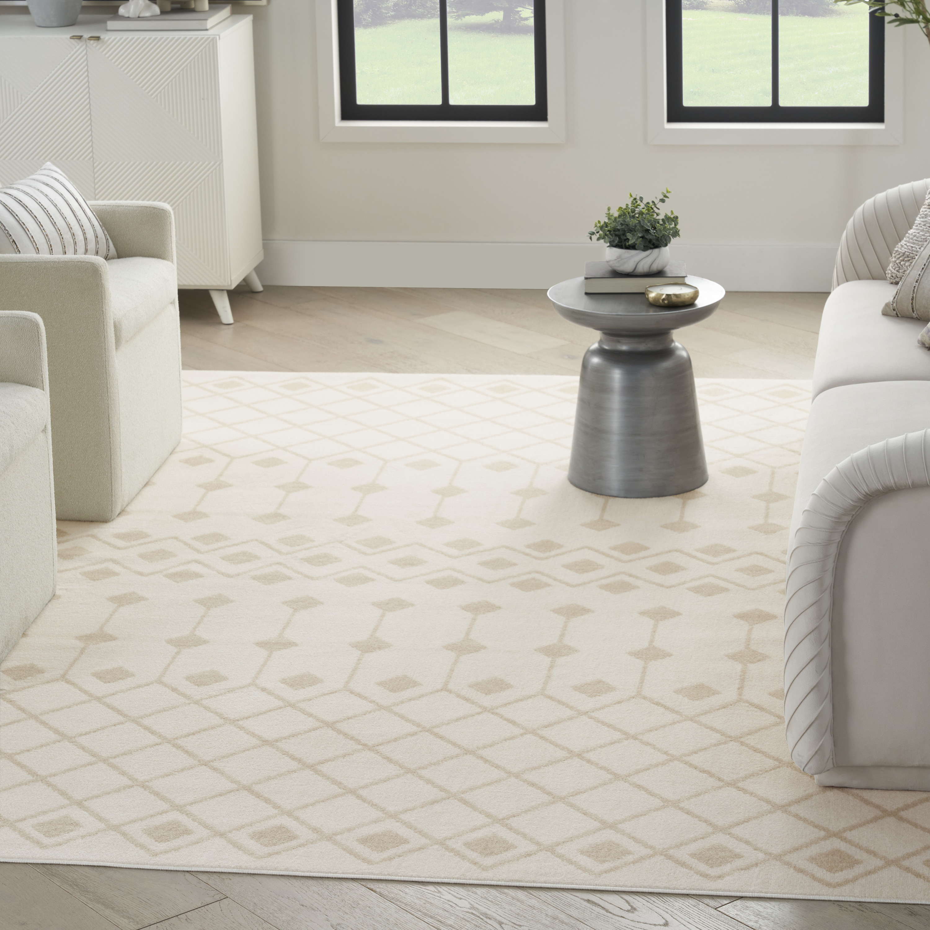 Nourison Grafix 7' x 10' Ivory Beige Bohemian Indoor Rug