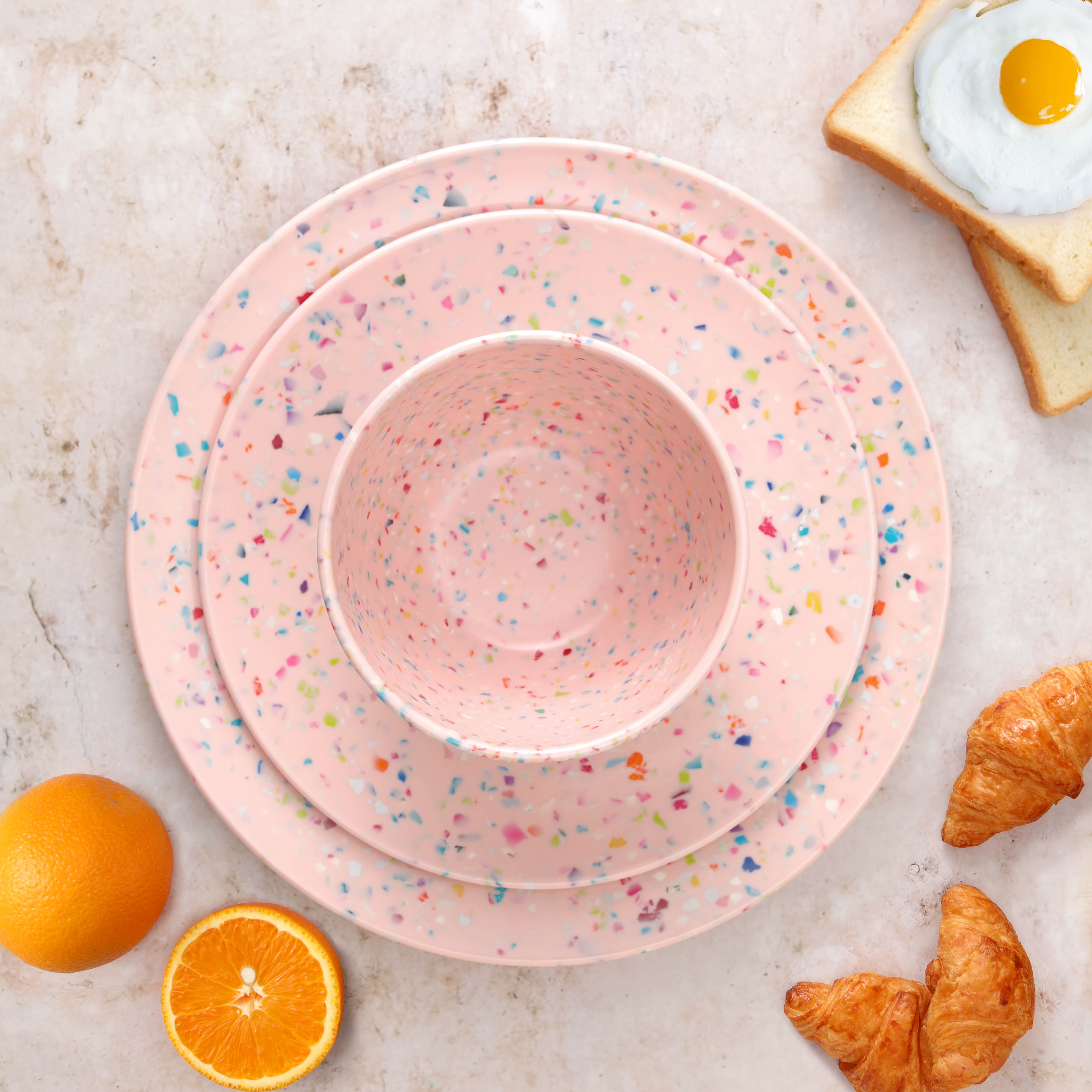 Confetti Dinnerware Set, Multicolored, 12-piece set slideshow image 6 Confetti Dinnerware Set, Multicolored, 12-piece set slideshow image 6