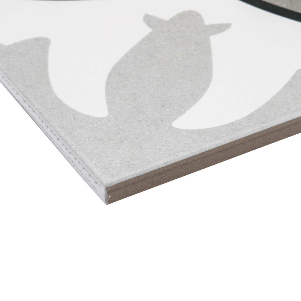 Lacour Grey 9-3/4 in. x 9-3/4 in. Porcelain Floor and Wall Tile