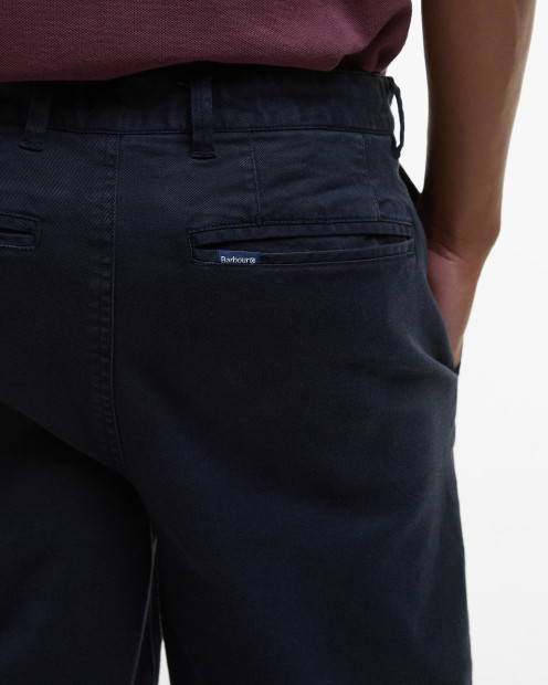 Washed Twill Chino Shorts Dark Navy