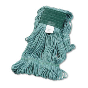 Boardwalk, Super Loop Synthetic Looped-End Wet Mop Head with 5" Headband, Medium, Green