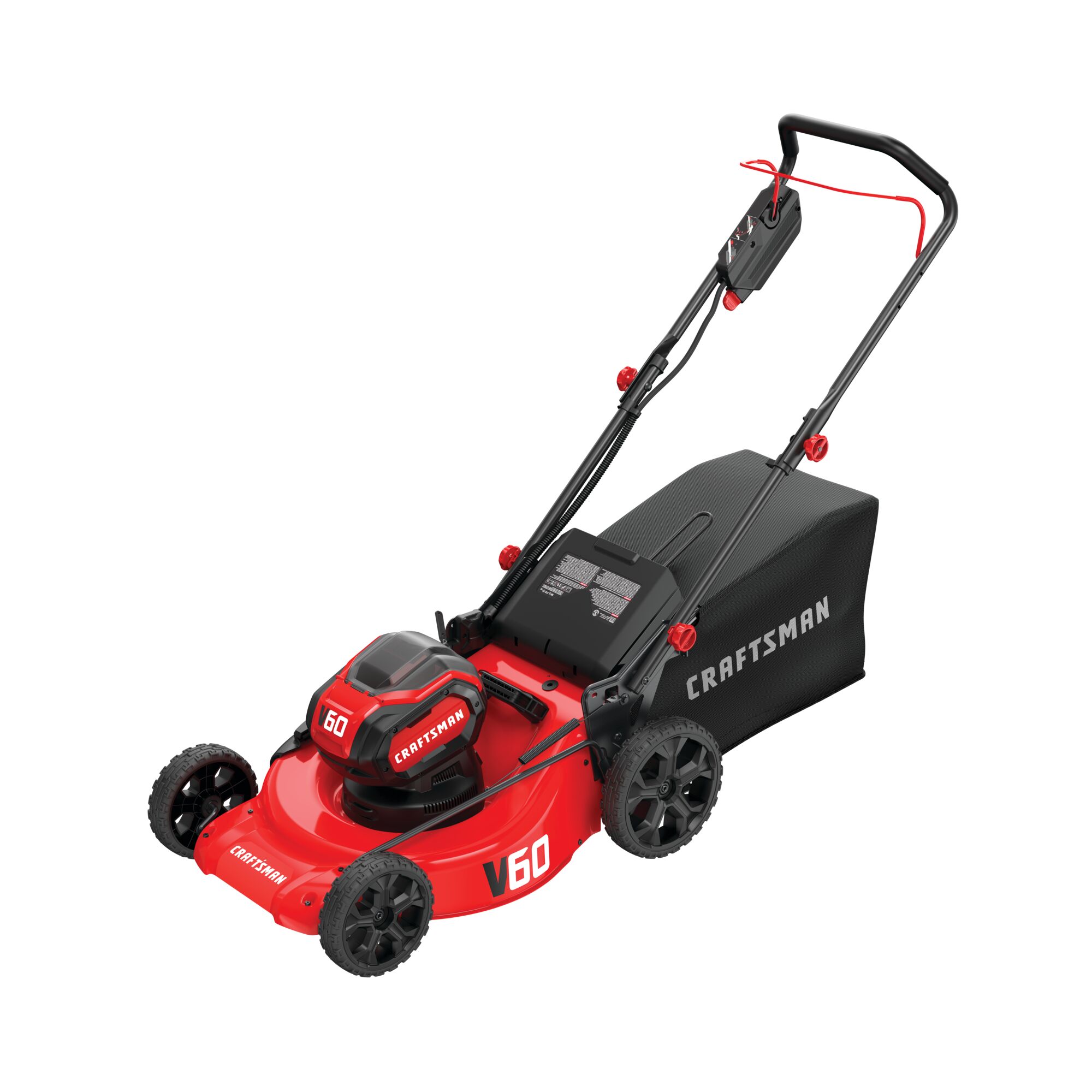 Cordless 21 inch 3 in 1 lawn mower kit 5 amp hour.