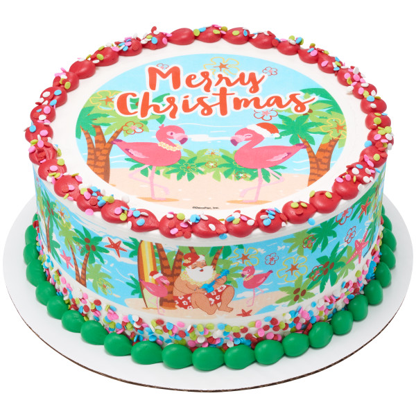 Surfin' Santa Edible Image® Designer Prints®