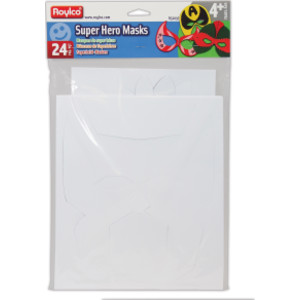 Die-Cut Super Hero Masks, Pack of 24