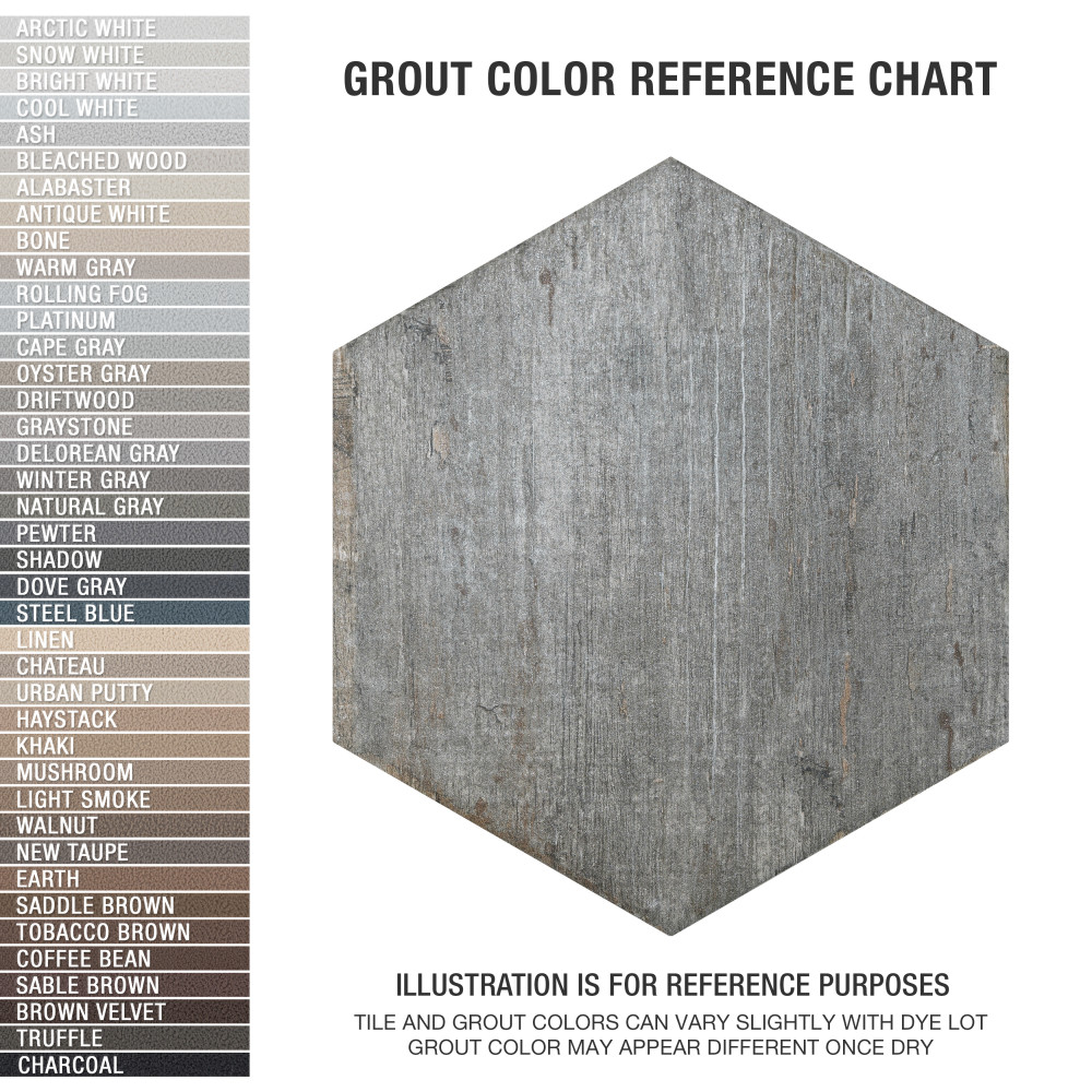 Retro Mini Hex Cendra 7 in. x 8 in. Porcelain Floor and Wall Tile