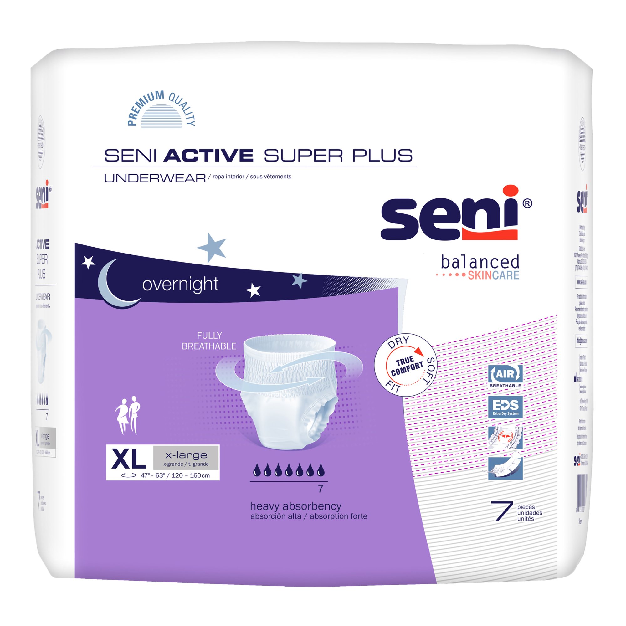 Seni Active Super Plus Overnight Heavy Absorbent Underwear, Extra Large MK 1163820