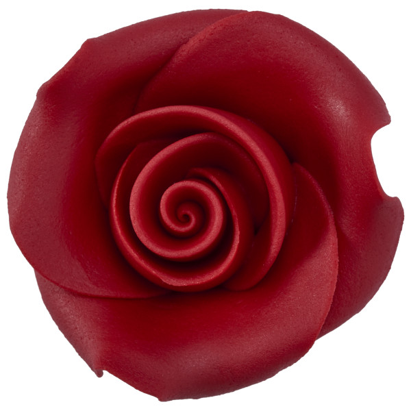 Red 1.5" Rose SugarSoft® Premium Edible Decorations