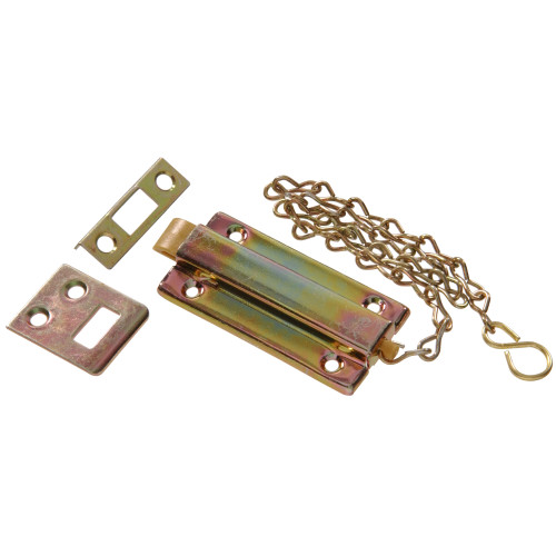 Zinc & Yellow Dichromate Reversible Chain Bolt 3
