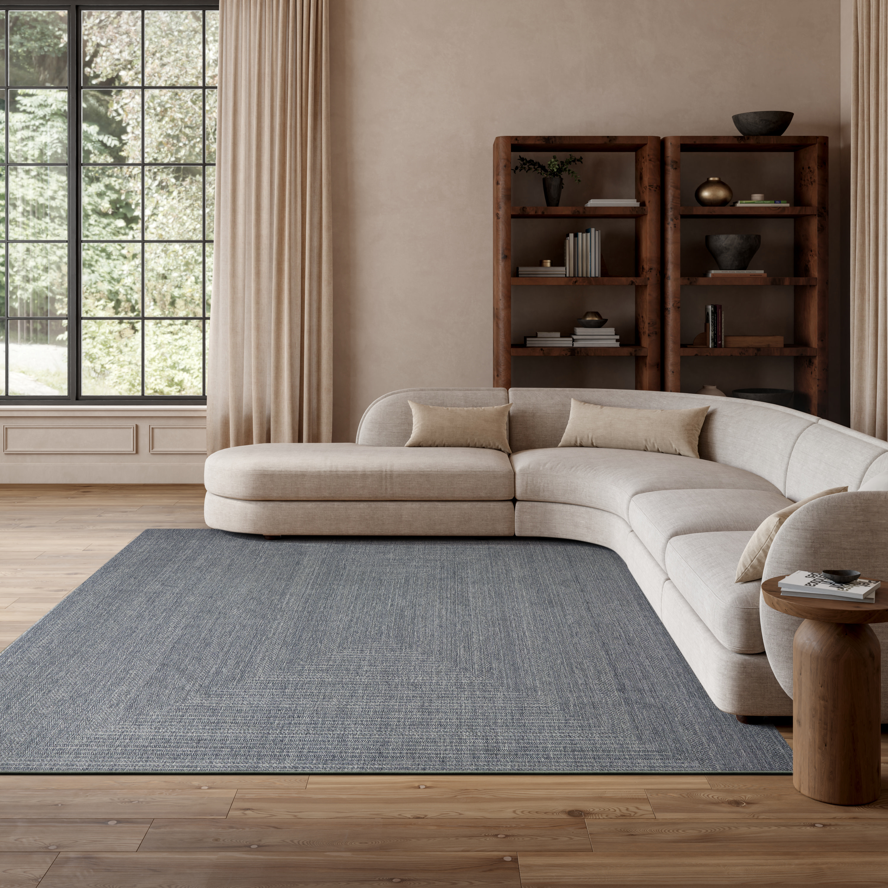 Nourison Tulum 10' x 14' Denim Outdoor Rug