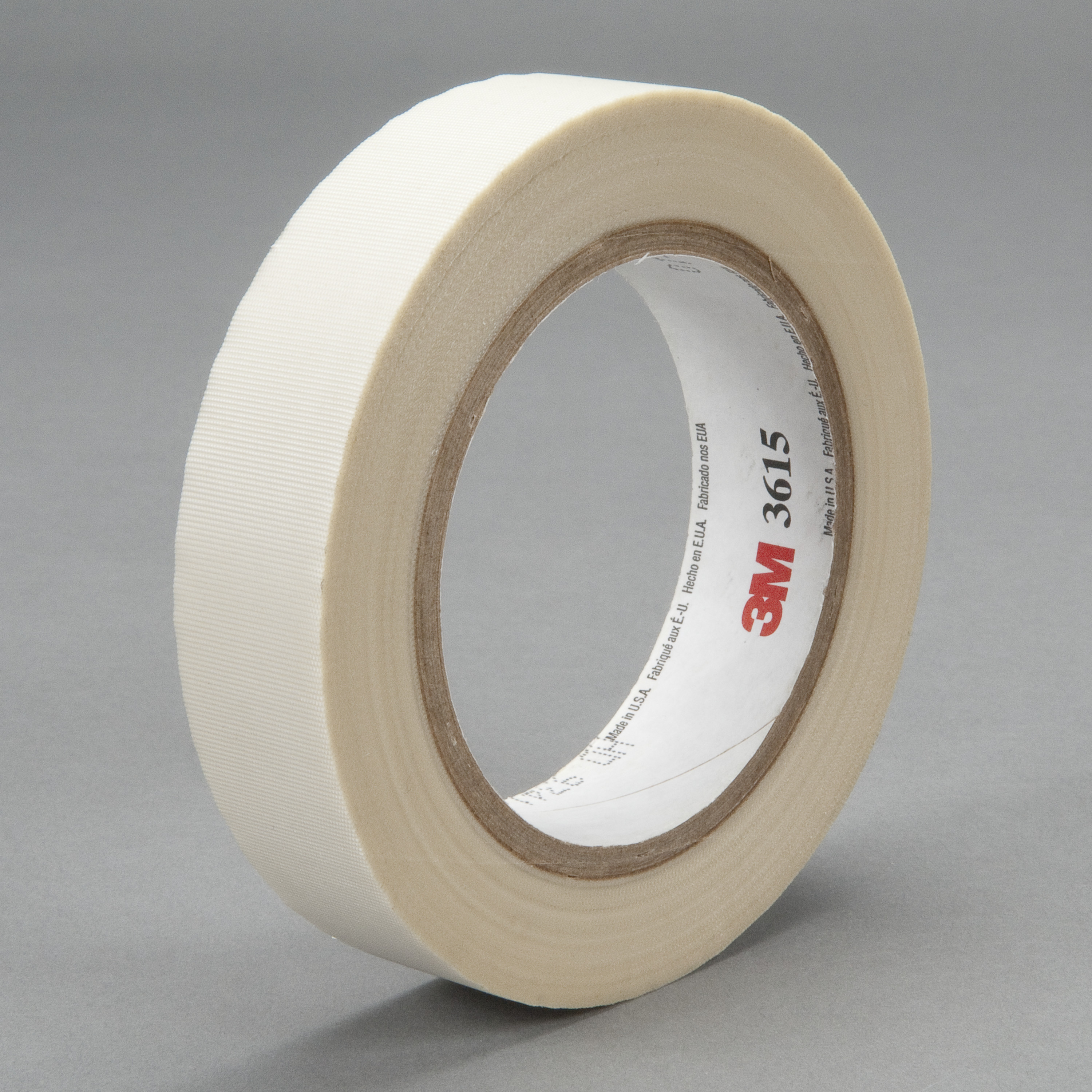 3M™ Glass Cloth Tape 3615, White, 3/4 in x 36 yd, 7 mil, 48 rolls per
case