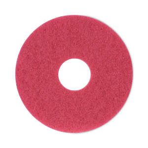 Boardwalk, Buff, Red, 12", Round Floor Pad