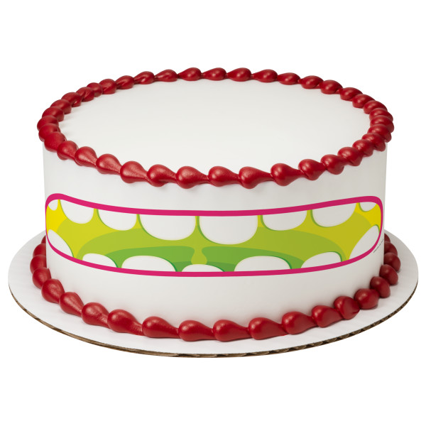 Monster Mouth Green PhotoCake® Edible Image® Strips