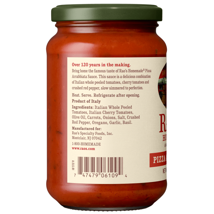 Arrabbiata Pizza Sauce, 12.3 oz - Left Image