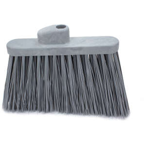 Carlisle, Sparta, 12in, Color Coded Unflagged Broom Head, Polypropylene Bristles, Gray