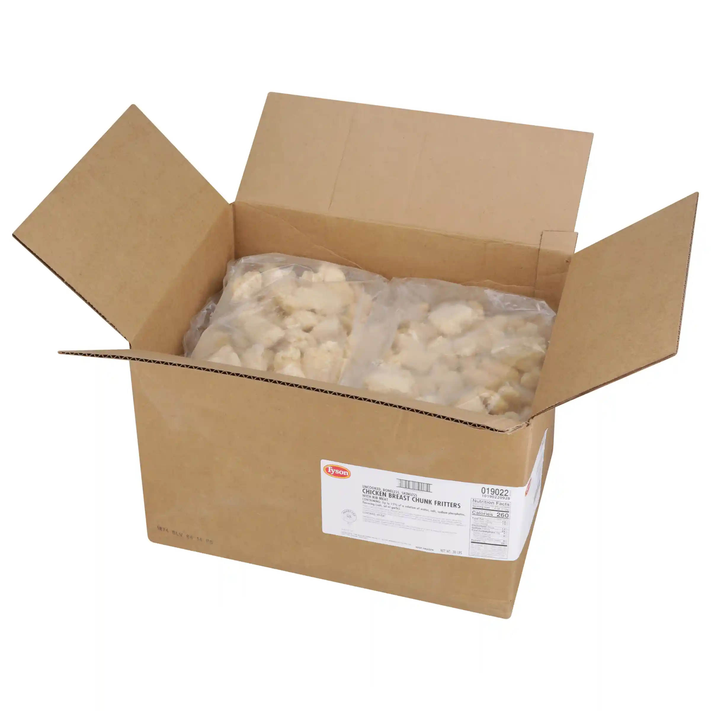 Tyson® Uncooked Tempura Battered Chicken Breast Chunk Fritters _image_4