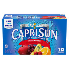 Capri Sun® Fruit Punch Flavored Juice Drink, 10 ct Box, 6 fl oz Pouches