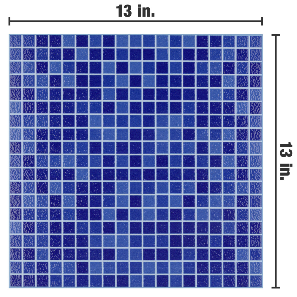 Indico Cobalto 13-1/8 in. x 13-1/8 in. Porcelain Floor and Wall Tile