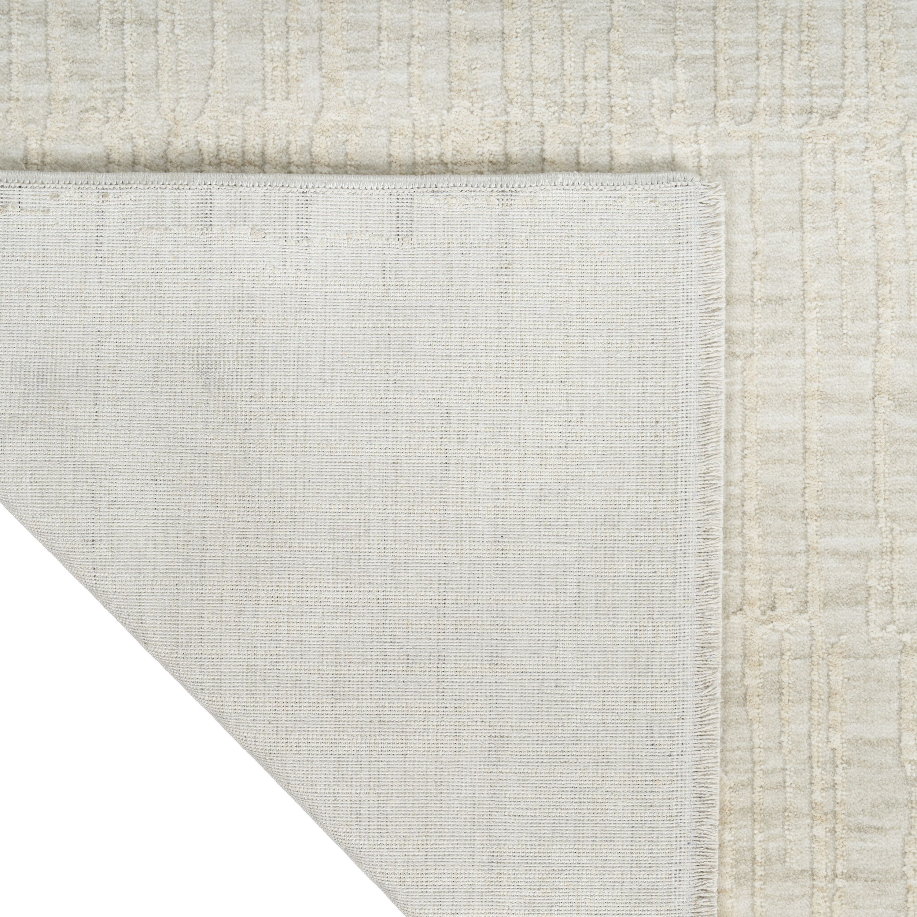 Calvin Klein CK079 Notes 3'11" x 5'11" Silver Ivory Modern Indoor Rug