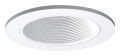HALO® Adjustable Pinhole Baffle Die Cast Aluminum 3 in. Trim Round Shape 12V White Trim 2.8 L x 4.63 H x 4.63 W in.