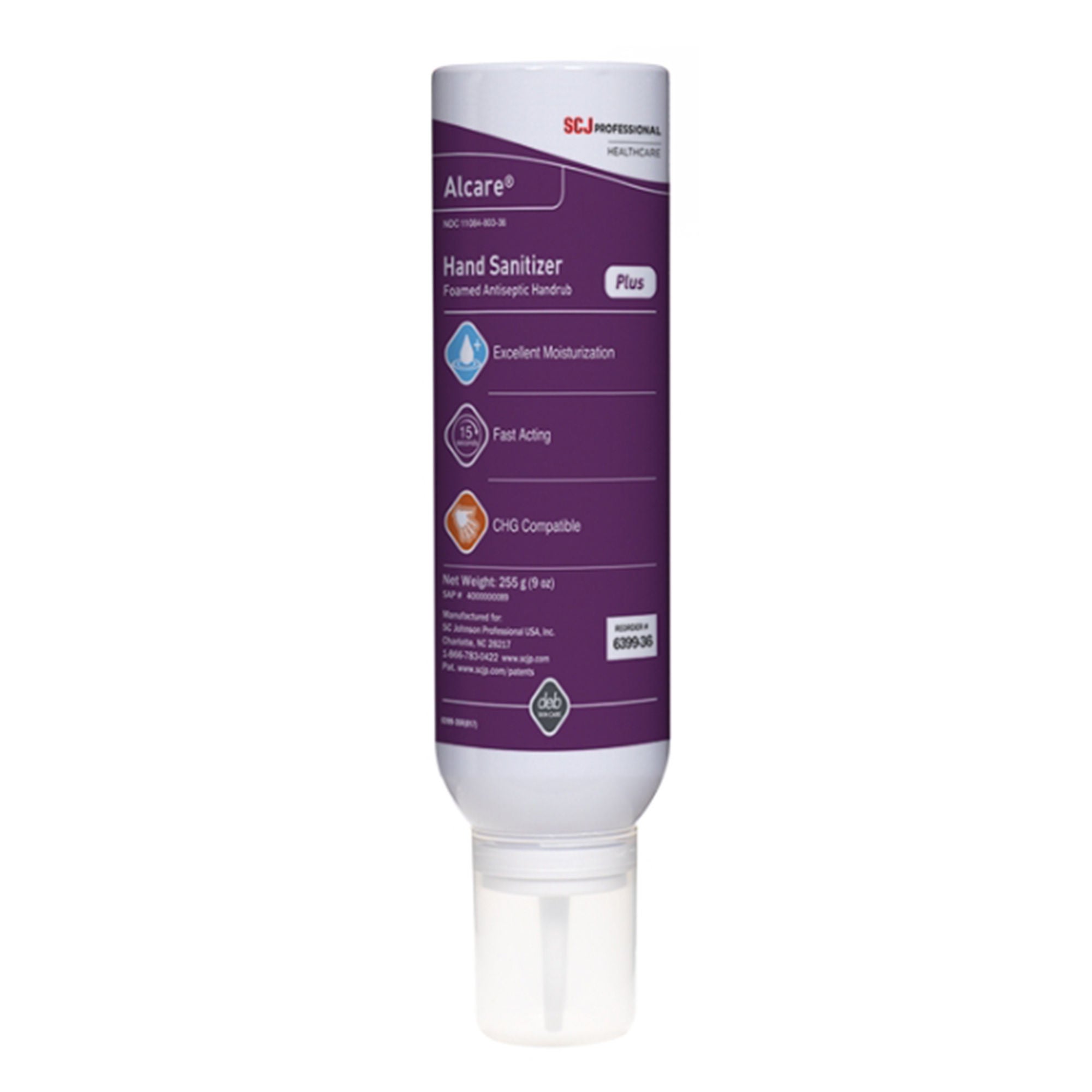Alcare® Plus Foaming 62% Ethyl Alcohol Hand Sanitizer, 9-ounce Aerosol Can