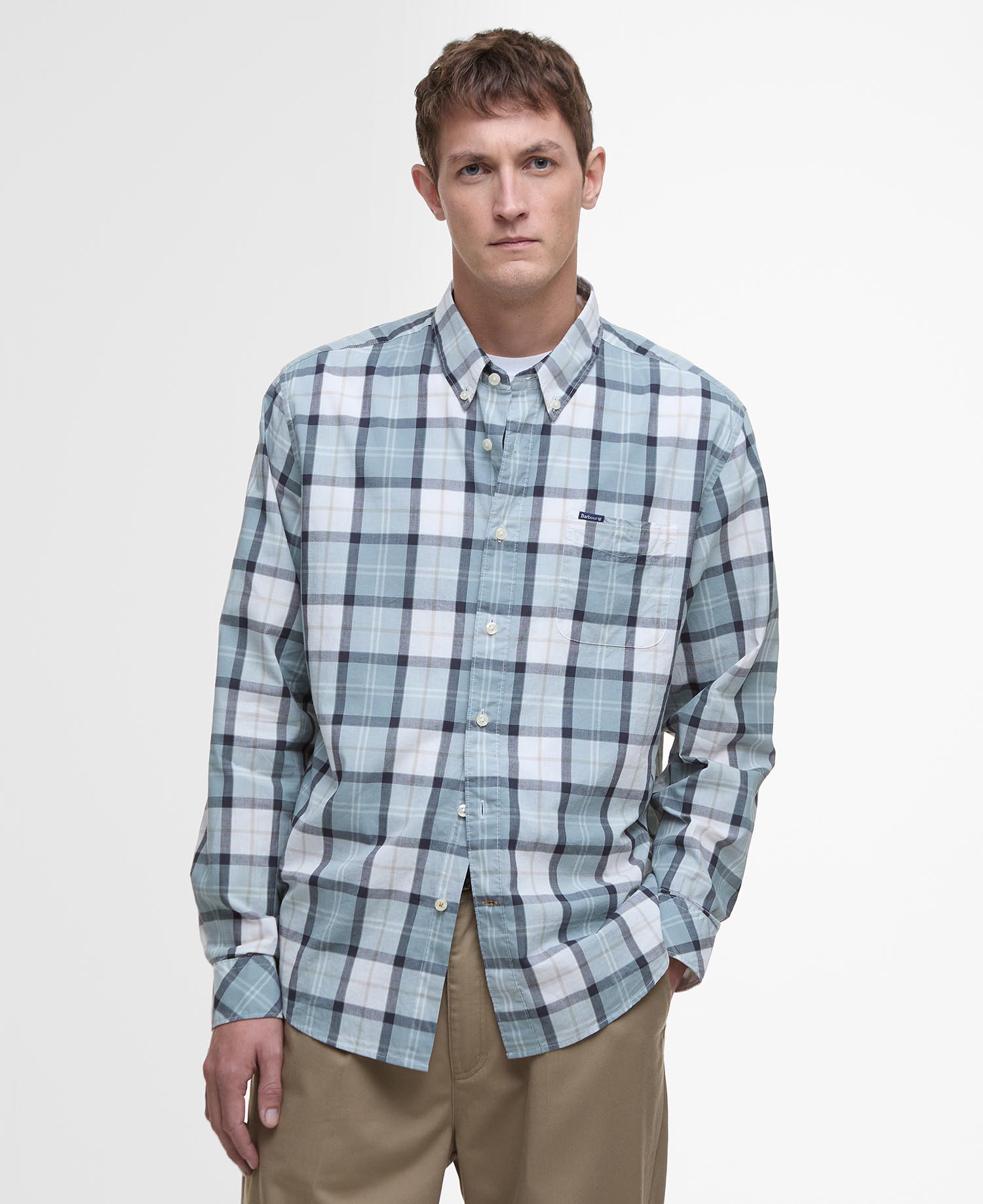 Laggon Tartan Relaxed Long-Sleeved Shirt image number 0