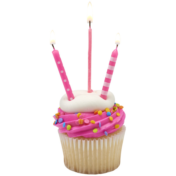 Pink Slim Glitter Specialty Candles