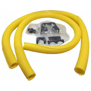 FiberGuide&reg;, Dual Flex Tube Attachment, Yellow, 10 ft. L x 4 x 6 in.