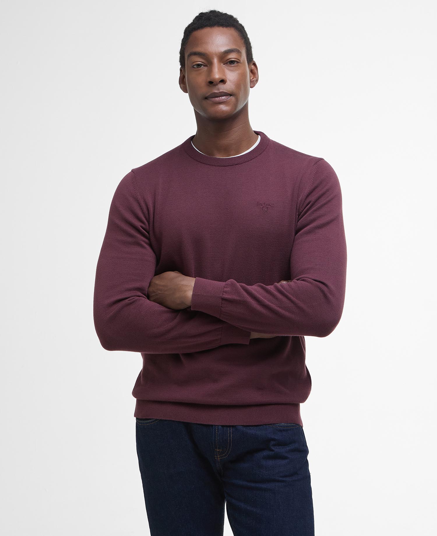Pima Cotton Crew Neck Jumper image number 0
