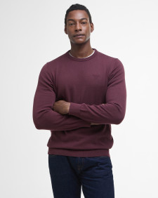 Pima Cotton Crew Neck Jumper Burnt Heather