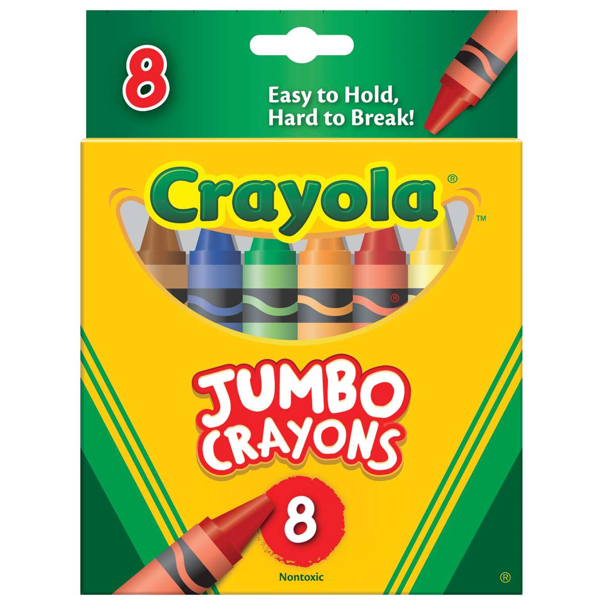 Download Crayola® Jumbo Crayons, 8 color set - BIN520389