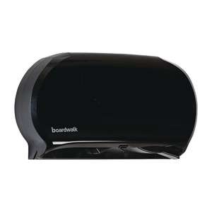 Boardwalk, Twin, Jumbo Bath Tissue Dispenser, Black