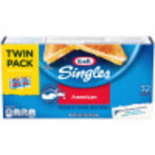 Kraft Singles American Cheese Slices Twin Pack, 32 ct Pack