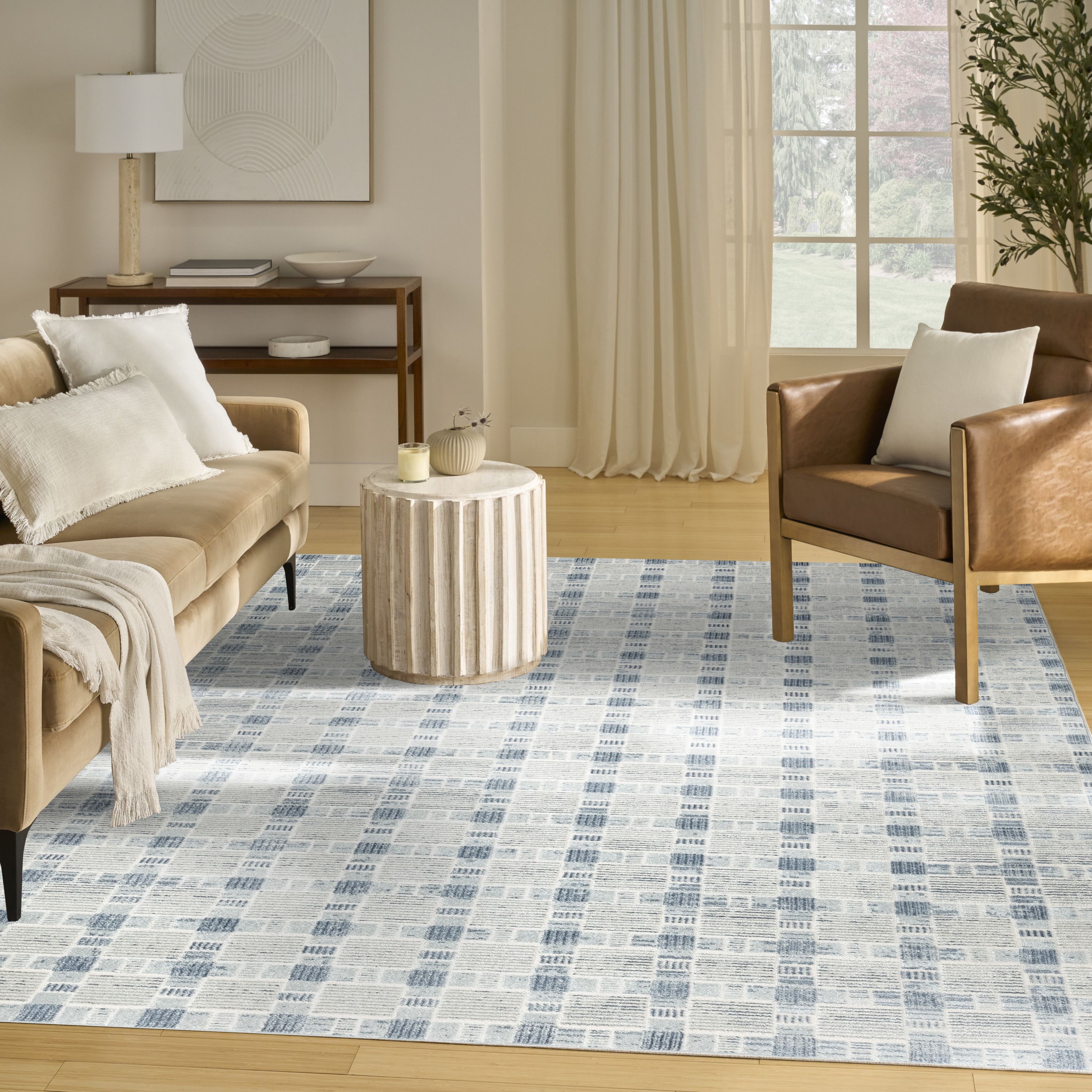 Nourison Nordic 8' x 10' Blue Modern Indoor Rug