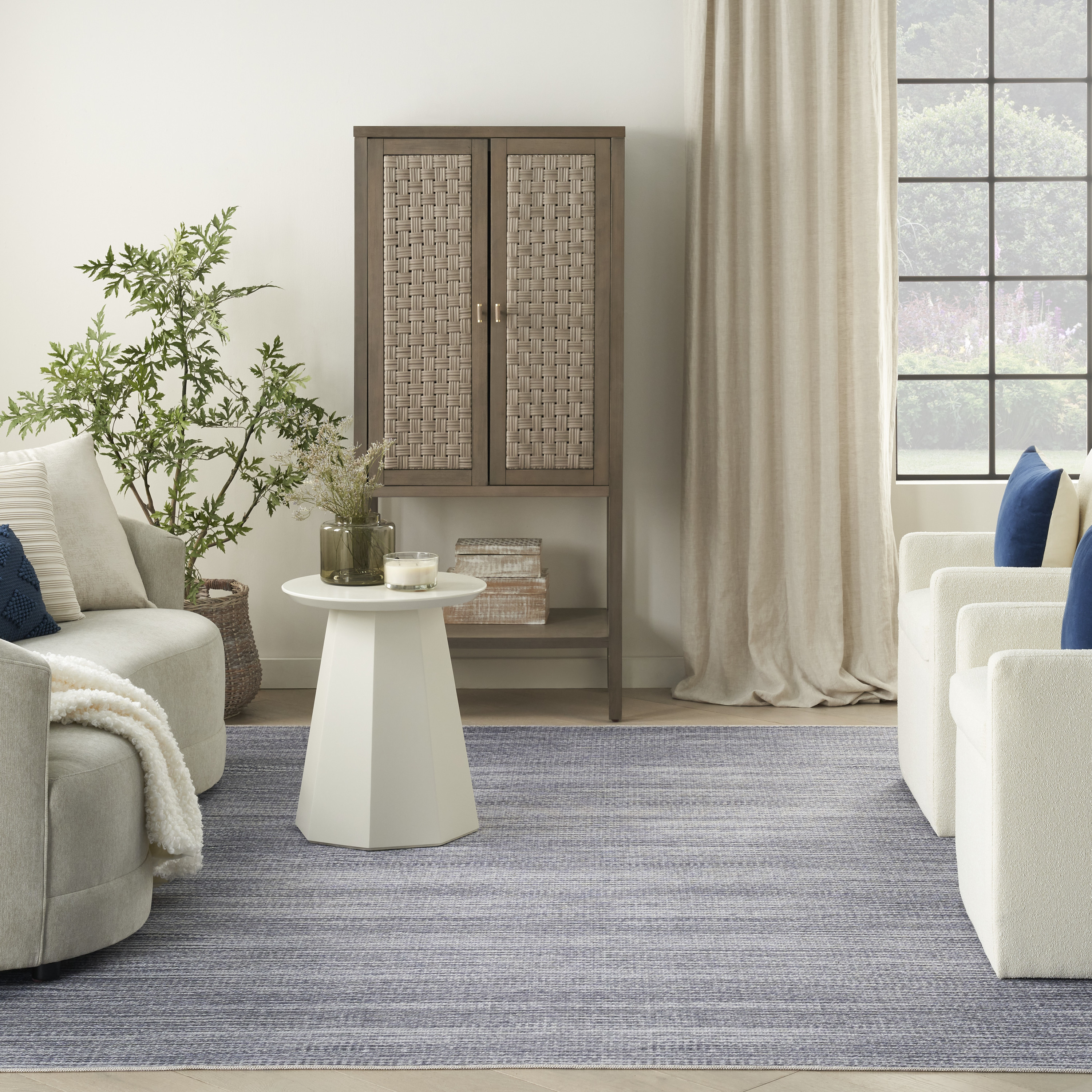 Nourison Nourison Washables 9'2" x 12' Grey Modern Indoor Rug