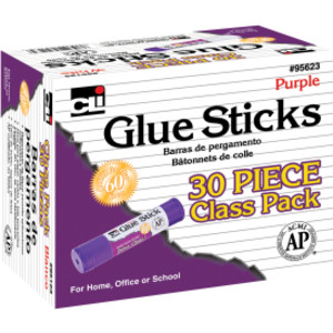 Glue Stick Classpack, .28 oz., Purple, Pack of 30
