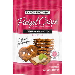 Snack Factory® Pretzel Crisps, Cinnamon Sugar, 7.2 Oz
