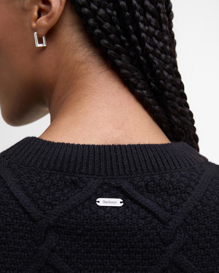 Maglione girocollo Burne con motivo a rombi