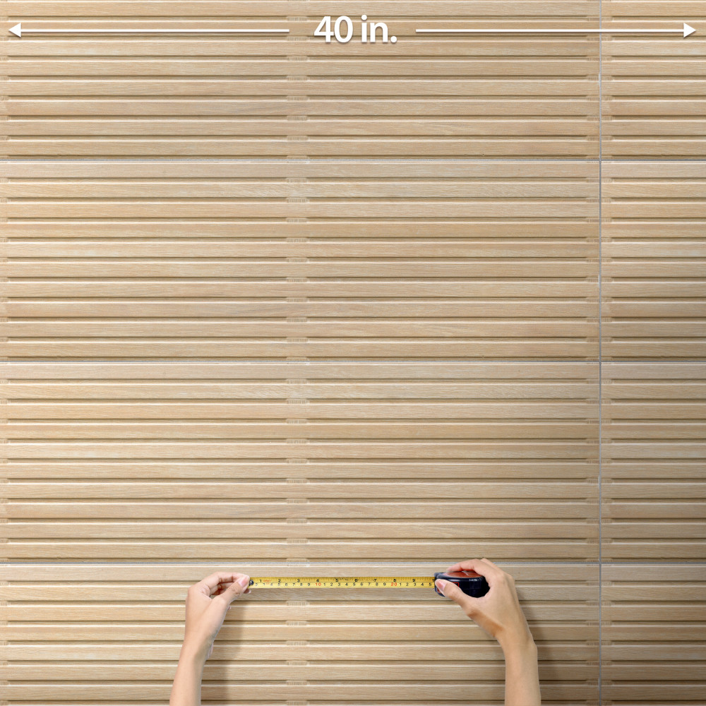 Spa Beige 11-7/8 in. x 35-1/2 in. Ceramic Wall Tile