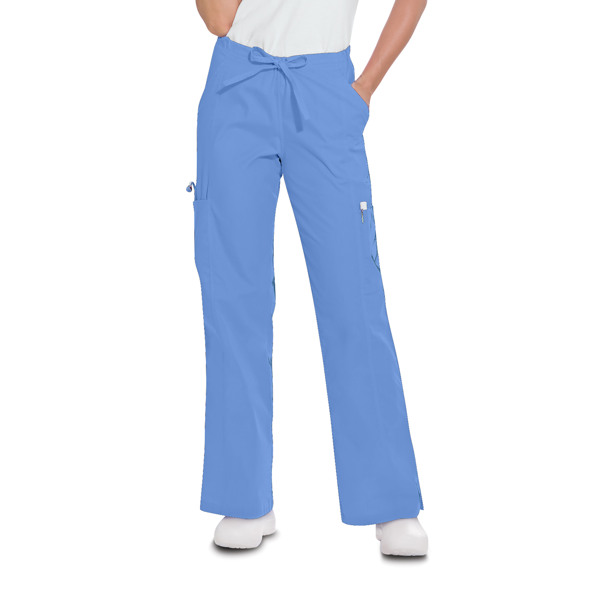 Landau Essentials Women&#8216;s Cargo Scrub Pants-Landau