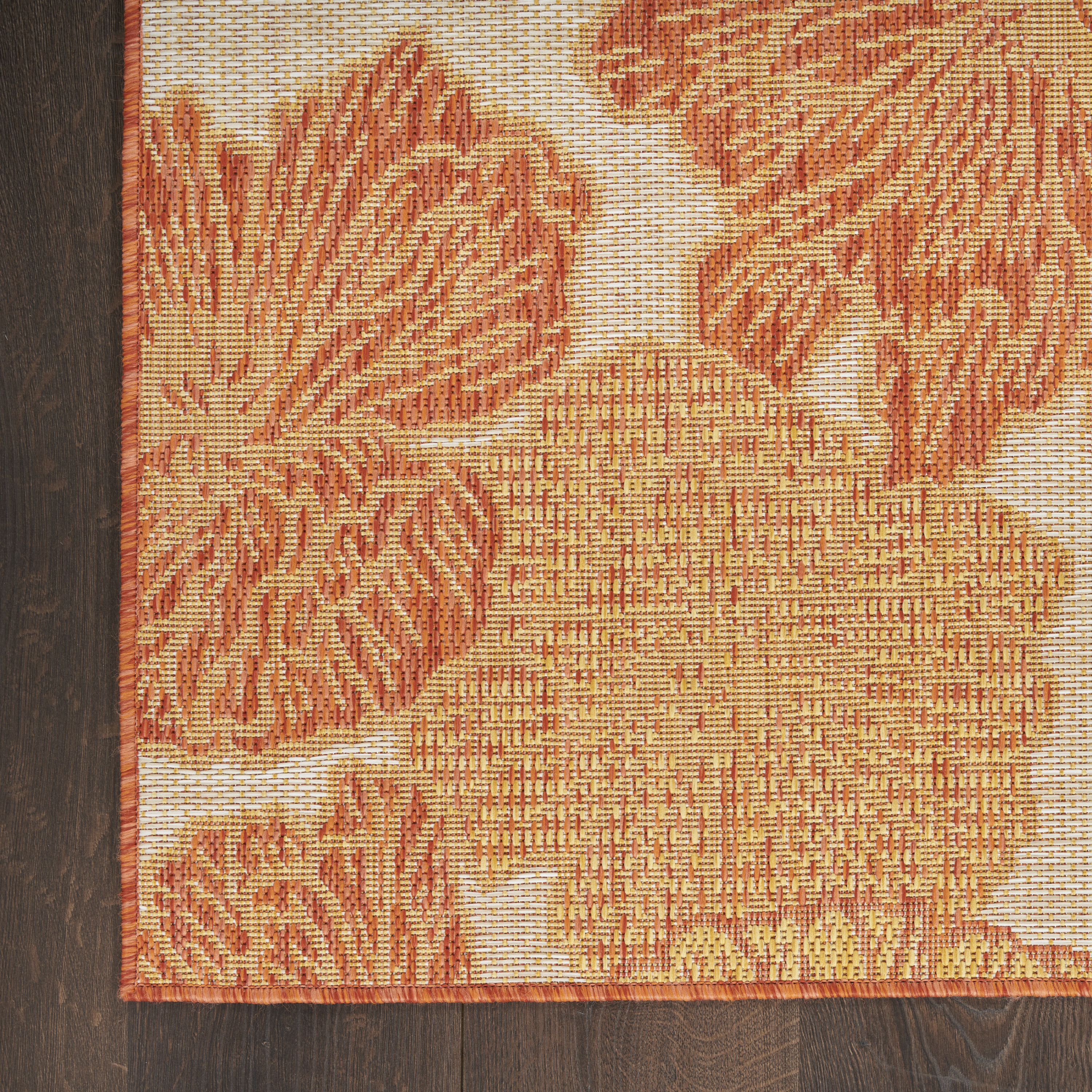 Nourison Garden Oasis 5' x 7' Coral Tropical Rug