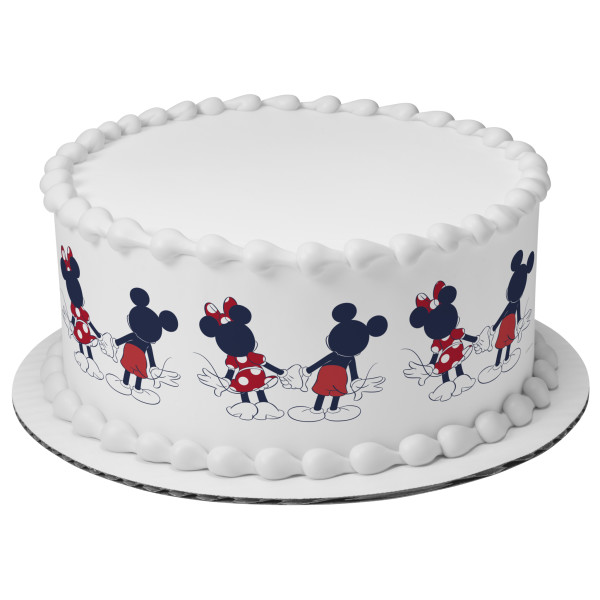 Mickey Mouse and Minnie Mouse Classic PhotoCake® Edible Image® Strips