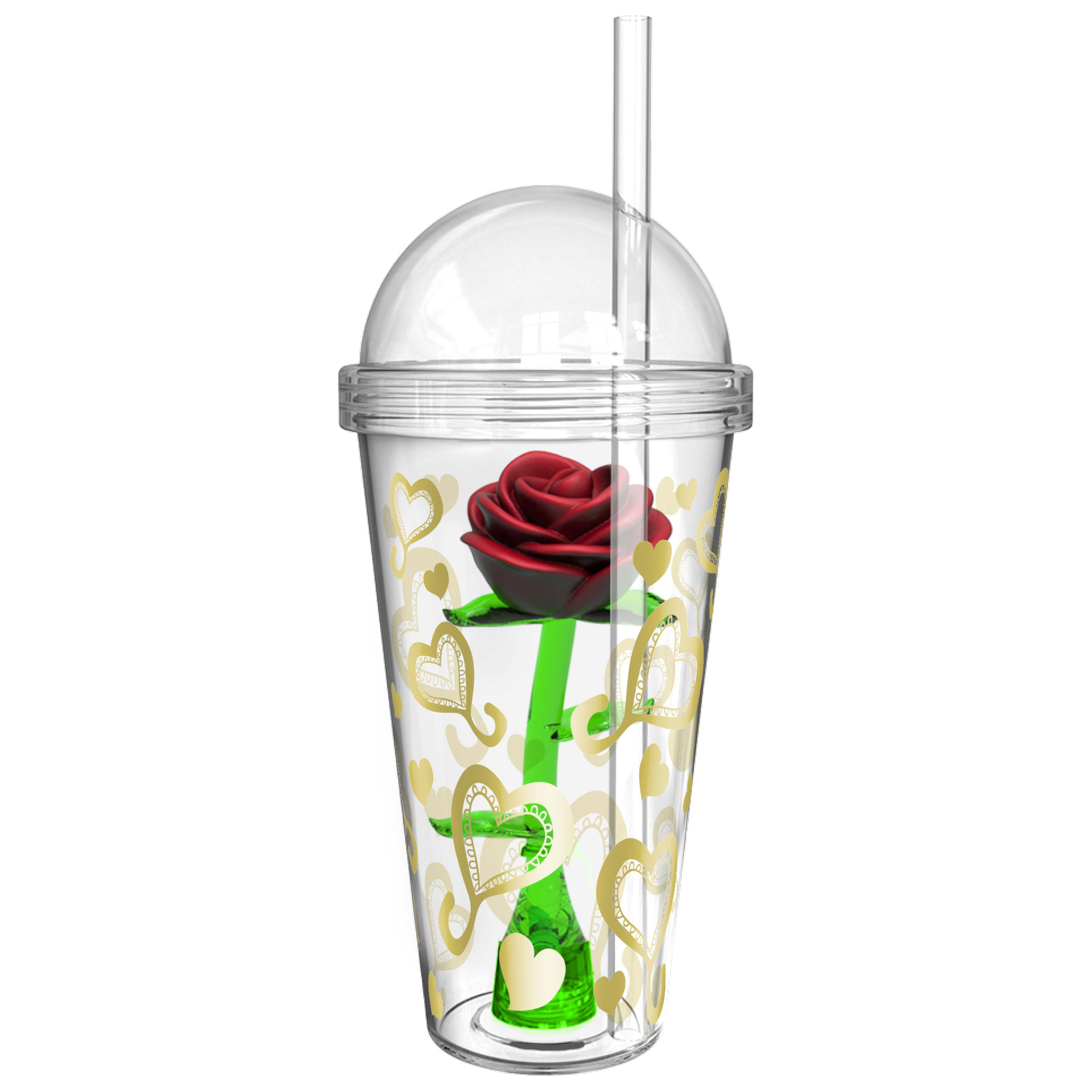 Zak Hydration 22 ounce Tumbler with Straw, Valentine Hearts slideshow image 1 Zak Hydration 22 ounce Tumbler with Straw, Valentine Hearts slideshow image 1