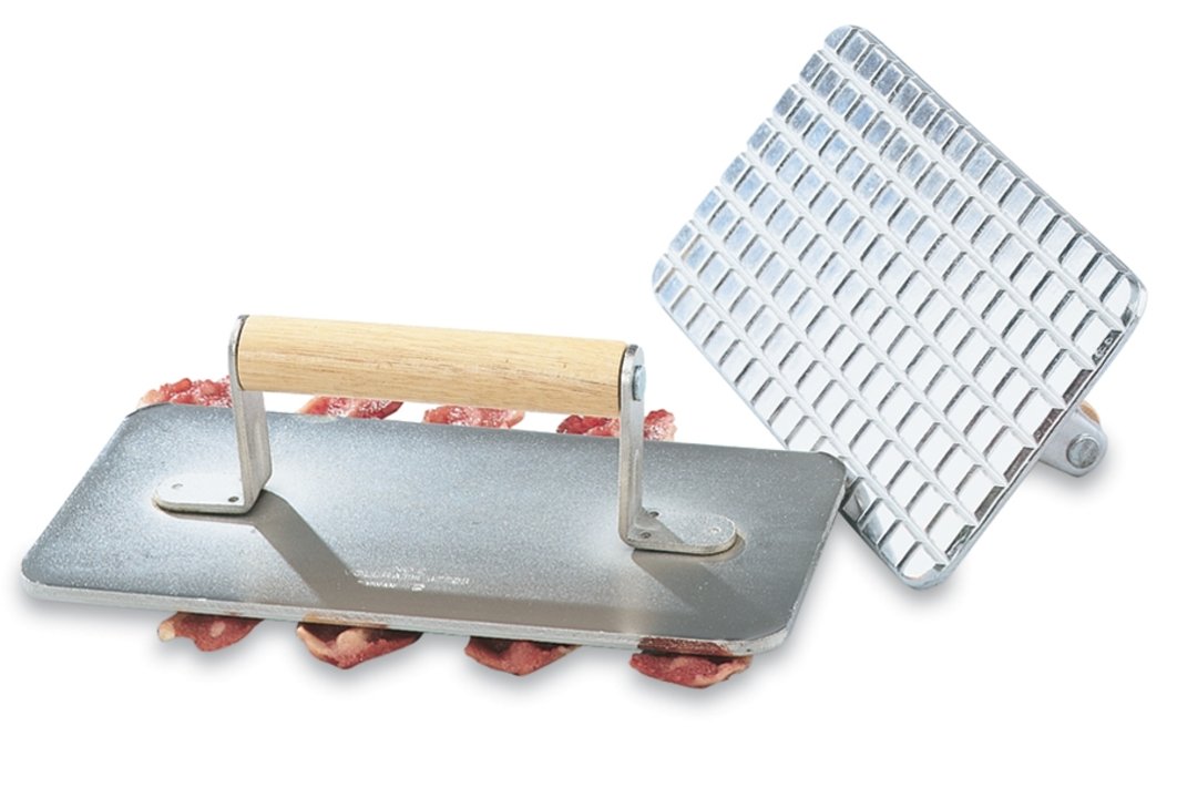 9- x 4.5-inch chrome-plated steel steak weight