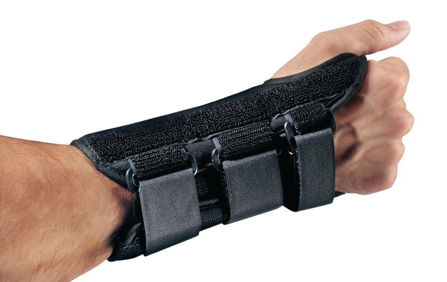 ProCare® ComfortForm™ Wrist Brace with Palmar Stay, Left-Hand, Black