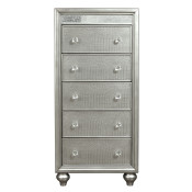 Silver Luxe Mirror Trim Lingerie Chest - S338-041