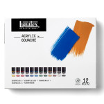 Liquitex Professional Acrylic Gouache Paint Essential Colors 22 mL Set of 12