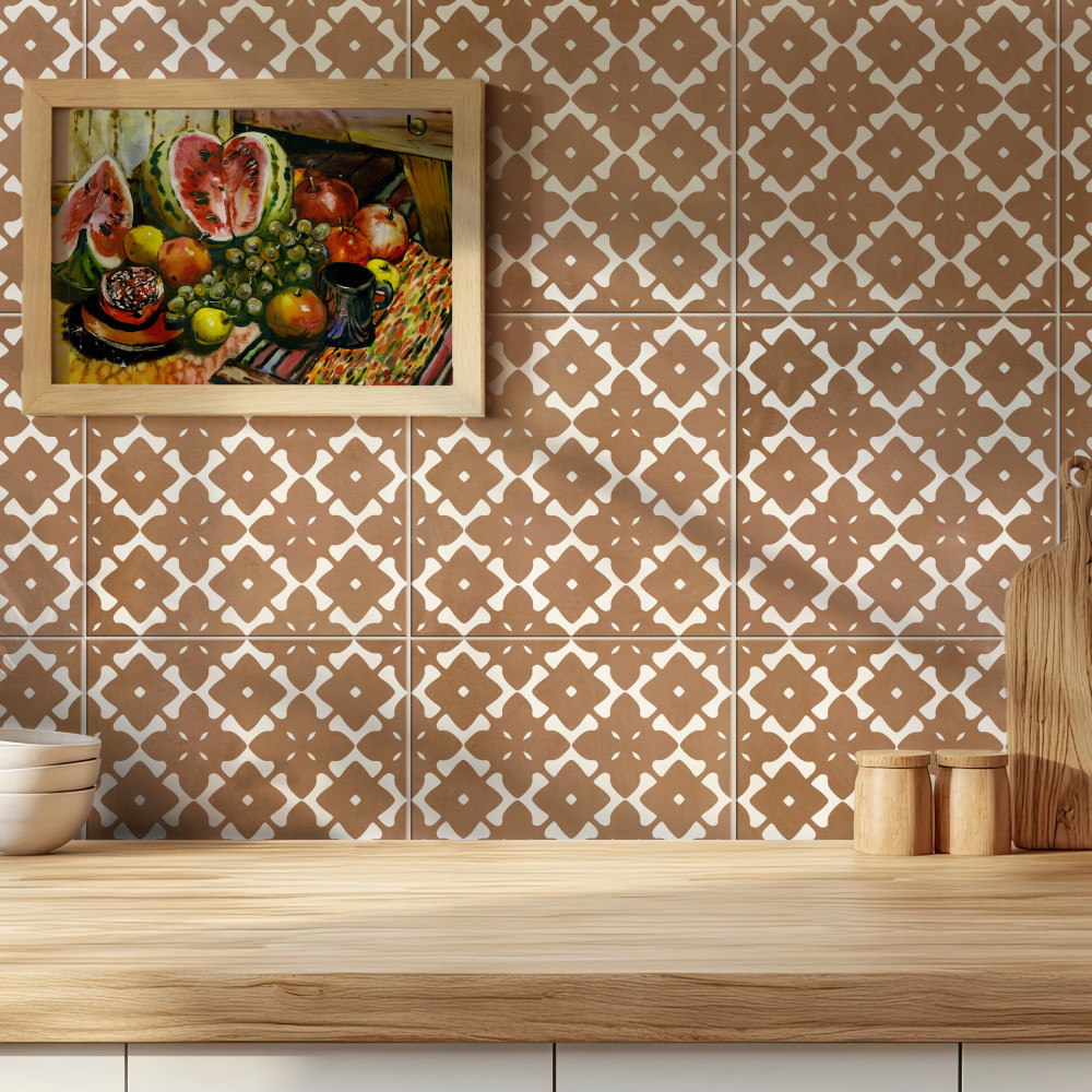 Bari Fortuna Terra 12-7/8 in. x 12-7/8 in. Porcelain Floor and Wall Tile